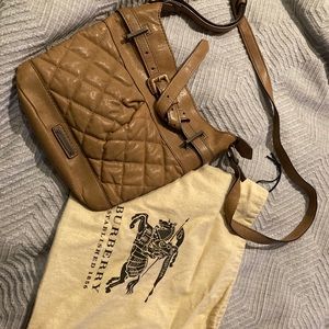 Burberry leather bucket bag